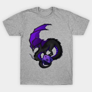 Amethyst  dragon and a D20 T-Shirt